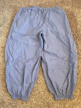 Old Navy Wide Parachute Joggers Nylon Blue XXL Athleisure Comfy Sportswear